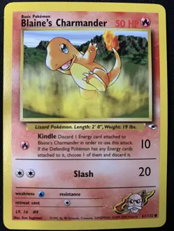 Blaine's Charmander 61/132 Gym Heroes Unlimited - Pokemon TCG - Near Mint - Image 1