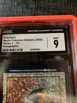 CHARIZARD PRISM HOLO Pokemon Merlin 2 (2000) - Image 2