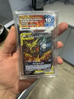 ✅[ACE 10] Pokemon TCG Moltres & Zapdos & Articuno Tag Team GX Hidden Fates SM210 - Image 1