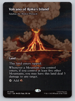Volcano of Roku's Island Borderless - Avatar Last Airbender - MTG - Image 1