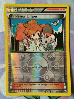 Pokemon Card TCG - Professor Juniper - 98/108 - Reverse Holo - BW Dark Explorers - Image 1
