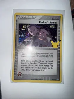Pokemon Celebrations Rocket's Admin Holo Rare Trainer Card 86/109 NM - Image 1