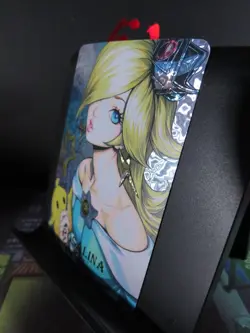 Rosalina Mario Galaxy Art Card Rare Holo Laser Collectible Video Game Character - Image 2