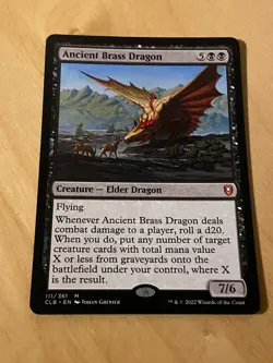 Ancient Brass Dragon CLB NM MTG - Image 1