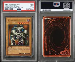 PSA 9 Summoned Skull MRD-003 1st Edition Ultra Rare 2002 Yugioh Metal Raiders - Image 3