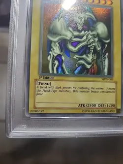 PSA 9 Summoned Skull MRD-003 1st Edition Ultra Rare 2002 Yugioh Metal Raiders - Image 5