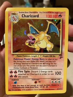 Pokemon TCG Charizard Base Set 2 4/130- (1999-2000) Holo Rare Holo Unlimited - Image 2