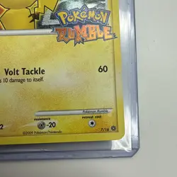 Pikachu - 7/16 - Pokemon Rumble - Holo Stamped - TCG 2009 - English - LP - Image 5