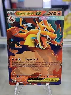 Pokemon Mega Charizard Y Ex Mega Evolutions- Ascended Heros 022/217 NM - Image 1