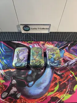 LOT OF 3 Pokemon TCG Prismatic Evolutions Mini Tins! Umbreon, Leafeon, Vaporeon - Image 1