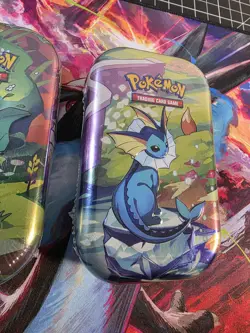 LOT OF 3 Pokemon TCG Prismatic Evolutions Mini Tins! Umbreon, Leafeon, Vaporeon - Image 4