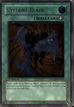 Cyclone Blade 1st Ed Ultimate Rare POTD-EN043 Yu-Gi-Oh! - Image 1