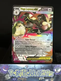 Pokemon Card Mega Lopunny Ex 084/094 Phantasmal Flames Half Art Ultra Rare NM - Image 1
