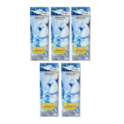 5 pack lot Dragon Shield Perfect Fit Clear Sealable Card Sleeves - Pack of 100 - Image 1