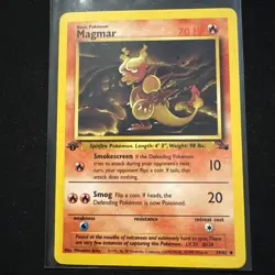 Pokemon TCG Magmar 1st Edition Uncommon Card Base Set 36/102 - Image 1