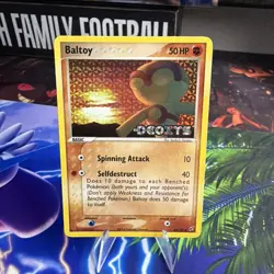 Pokemon Card - Baltoy Stamped Deoxys 53/107 Reverse Holo - Image 1