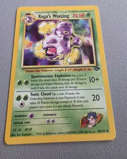 KOGA’S WEEZING 50/132 - Gym Challenge - VINTAGE WOTC Pokemon Card - NM TCG Nice - Image 1