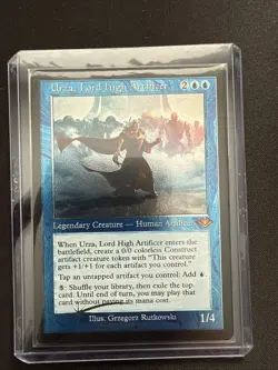 Urza, Lord High Artificer - Foil Etched Retro Frame MH1 Timeshifts NM MTG - Image 1