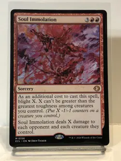 Soul Immolation (Non-foil) Lorwyn Eclipsed 0156 Mythic MTG - Image 1