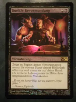 mtg magic 2011 m11 dark tutelage FOIL GERMAN dunkle bevormundung obscure tutelle - Image 1