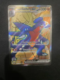 Pokemon TCG Cynthia's Garchomp EX 215/182 Destined Rivals Ultra Rare English - Image 1