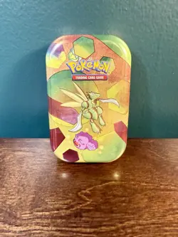 Scyther Mini Tin - Pokemon TCG Scarlet & Violet 151 Packs Included! - Image 1
