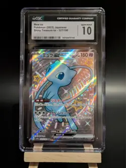 CGC 10 Japanese Mew Ex 327/190 Shiny Treasure Ex - SSR (2023) | Pokemon - Image 2
