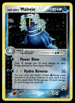 Pokemon TCG Team Magma vs Aqua #6/95 Team Aqua's Walrein NM - Image 1
