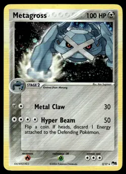 Pokemon TCG POP Series 1 #002/017 Metagross Holo LP - Image 1