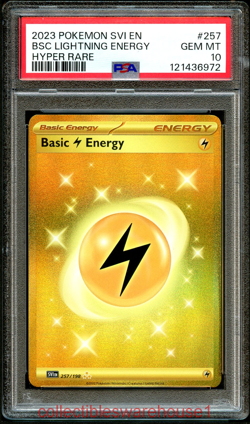 Pokemon Scarlet & Violet Basic Lightning Energy 257 PSA 10 - Image 1