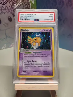 PSA 9 Mint Pokemon 2005 Ex Deoxys Shedinja Holo Foil Rare #14 - Image 1