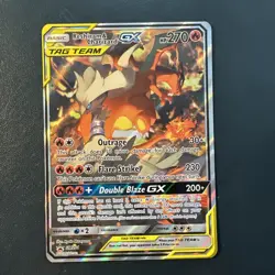Pokemon TCG Reshiram & Charizard GX SM201 Sun & Moon Tag Team GX Holo Promo #1 - Image 1