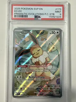 Eevee - 173 Pokemon Center Stamped Promo - PSA Graded 9- Prismatic Evolutions - Image 1