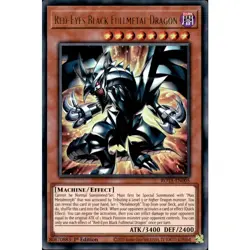YUGIOH RED-EYES BLACK FULLMETAL DRAGON ULTRA RARE 1ST NEAR MINT ROTA-EN005 - Image 1