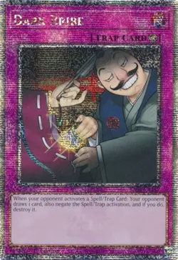 Yugioh! Dark Bribe - RA03-EN187 - Quarter Century Secret Rare - 1st Edition Near - Image 1