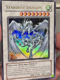 Yugioh Stardust Dragon TDGS-EN040 1st Edition Ultra Rare VLP - Image 2
