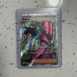 Pokemon TCG Atticus Trainer Prismatic Evolutions Ultra Rare Card 133/131 - Image 1