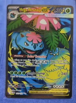Pokemon TCG - Mega Evolutions - Mega Venusaur Ex 155/132 - Full Art Ultra Rare - Image 1