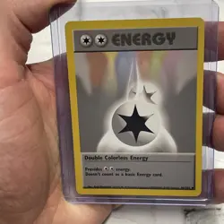 Double Colorless Energy 96/102 Base Set Pokemon Card WOTC 1999 Vintage TCG NM - Image 1