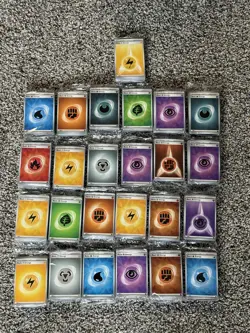 Pokemon TCG - Lot of 25 Sealed Packs of Basic Energy cards - grey border S&V - Image 1