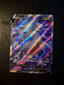 Pokemon Go TCG Mewtwo v SWSH229 Holo Promo Card - Image 1