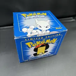 Vintage 1999 Pokemon Burger King 23k Gold Plated Trading Card Mewtwo Blue Sealed - Image 2