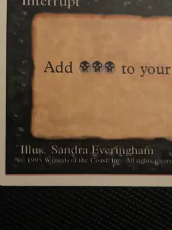 MTG Alternate Fourth 4th Edition Dark Ritual MISPRINT alignment/print Error NM - Image 2