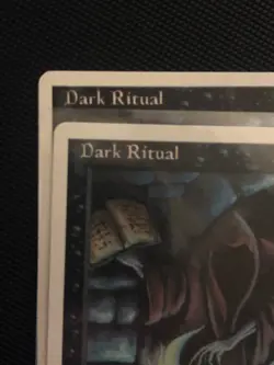 MTG Alternate Fourth 4th Edition Dark Ritual MISPRINT alignment/print Error NM - Image 3