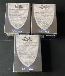 (1) Vintage Ultra Pro 100 Deck Protector Black Factory Sealed 1999 Era Free Ship - Image 3