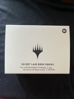 MtG Secret Lair Drop The Unfathomable Crushing Brutality of Basic Land Foil - Image 1