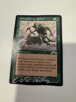 MTG Survival Of The Fittest Exodus Artist Pete Venters Autographed (#2) - Image 1