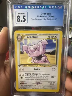 Pokemon TCG Granbull 1st Edition Neo Genesis 37/111 CGC 8.5 NM-MT - Image 2