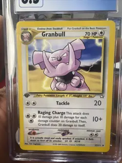 Pokemon TCG Granbull 1st Edition Neo Genesis 37/111 CGC 8.5 NM-MT - Image 3