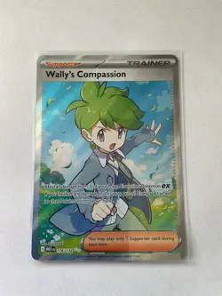 Wally's Compassion 176/132 Ultra Rare Holo ME01: Mega Evolution Pokemon NM - Image 1